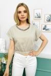 144765 Zincir Detay Tshirt